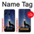 S3555 Wolf Howling Million Star Hülle Schutzhülle Taschen für Huawei P30 lite
