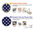 S3533 Blue Polka Dot Hülle Schutzhülle Taschen für Google Pixel 3a XL
