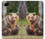 S3558 Bear Family Hülle Schutzhülle Taschen für Google Pixel 3a XL