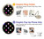 S3532 Colorful Polka Dot Hülle Schutzhülle Taschen für LG V30, LG V30 Plus, LG V30S ThinQ, LG V35, LG V35 ThinQ