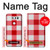 S3535 Red Gingham Hülle Schutzhülle Taschen für LG V30, LG V30 Plus, LG V30S ThinQ, LG V35, LG V35 ThinQ