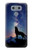 S3555 Wolf Howling Million Star Hülle Schutzhülle Taschen für LG G6