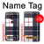 S3452 Plaid Fabric Pattern Hülle Schutzhülle Taschen für Motorola Moto G7 Play