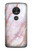 S3482 Soft Pink Marble Graphic Print Hülle Schutzhülle Taschen für Motorola Moto G7 Play
