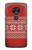 S3384 Winter Seamless Knitting Pattern Hülle Schutzhülle Taschen für Motorola Moto G7 Power