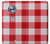 S3535 Red Gingham Hülle Schutzhülle Taschen für Motorola Moto X4