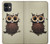 S0360 Coffee Owl Hülle Schutzhülle Taschen für iPhone 11