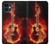S0415 Fire Guitar Burn Hülle Schutzhülle Taschen für iPhone 11