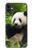 S1073 Panda Enjoy Eating Hülle Schutzhülle Taschen für iPhone 11