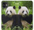 S1073 Panda Enjoy Eating Hülle Schutzhülle Taschen für iPhone 11