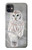 S1566 Snowy Owl White Owl Hülle Schutzhülle Taschen für iPhone 11