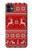 S2835 Christmas Reindeer Knitted Pattern Hülle Schutzhülle Taschen für iPhone 11