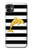 S2882 Black and White Striped Gold Dolphin Hülle Schutzhülle Taschen für iPhone 11