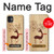 S3081 Wooden Raindeer Graphic Printed Hülle Schutzhülle Taschen für iPhone 11