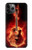 S0415 Fire Guitar Burn Hülle Schutzhülle Taschen für iPhone 11 Pro