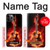 S0415 Fire Guitar Burn Hülle Schutzhülle Taschen für iPhone 11 Pro