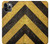 S2231 Yellow and Black Line Hazard Striped Hülle Schutzhülle Taschen für iPhone 11 Pro