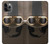 S2645 Vintage Brown Goggles Motorcycle Helmet Hülle Schutzhülle Taschen für iPhone 11 Pro