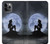 S2668 Mermaid Silhouette Moon Night Hülle Schutzhülle Taschen für iPhone 11 Pro