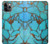 S2685 Aqua Turquoise Gemstone Graphic Printed Hülle Schutzhülle Taschen für iPhone 11 Pro