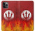 S2803 Fire Red Devil Spear Symbol Hülle Schutzhülle Taschen für iPhone 11 Pro