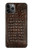 S2850 Brown Skin Alligator Graphic Printed Hülle Schutzhülle Taschen für iPhone 11 Pro