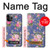 S3265 Vintage Flower Pattern Hülle Schutzhülle Taschen für iPhone 11 Pro