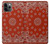 S3355 Bandana Red Pattern Hülle Schutzhülle Taschen für iPhone 11 Pro