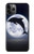 S3510 Dolphin Moon Night Hülle Schutzhülle Taschen für iPhone 11 Pro