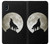 S1981 Wolf Howling at The Moon Hülle Schutzhülle Taschen für Samsung Galaxy A10e