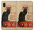 S2739 Chat Noir Black Cat Vintage Hülle Schutzhülle Taschen für Samsung Galaxy A10e