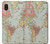 S3418 Vintage World Map Hülle Schutzhülle Taschen für Samsung Galaxy A10e
