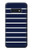 S2767 Navy White Striped Hülle Schutzhülle Taschen für Samsung Galaxy S10e