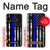 S3244 Thin Blue Line USA Hülle Schutzhülle Taschen für Samsung Galaxy S10e