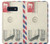 S3551 Vintage Airmail Envelope Art Hülle Schutzhülle Taschen für Samsung Galaxy S10e