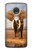 S0310 African Elephant Hülle Schutzhülle Taschen für Motorola Moto G7, Moto G7 Plus
