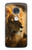 S1046 Lion King of Forest Hülle Schutzhülle Taschen für Motorola Moto G7, Moto G7 Plus