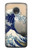 S2389 Hokusai The Great Wave off Kanagawa Hülle Schutzhülle Taschen für Motorola Moto G7, Moto G7 Plus