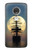S2897 Pirate Ship Moon Night Hülle Schutzhülle Taschen für Motorola Moto G7, Moto G7 Plus