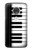 S3078 Black and White Piano Keyboard Hülle Schutzhülle Taschen für Motorola Moto G7, Moto G7 Plus