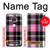 S3091 Pink Plaid Pattern Hülle Schutzhülle Taschen für Motorola Moto G7, Moto G7 Plus