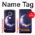 S3324 Crescent Moon Galaxy Hülle Schutzhülle Taschen für Motorola Moto G7, Moto G7 Plus