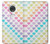 S3499 Colorful Heart Pattern Hülle Schutzhülle Taschen für Motorola Moto G7, Moto G7 Plus