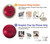 S3368 Zodiac Red Galaxy Grafik Ringhalter und PopSockets
