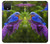 S1565 Bluebird of Happiness Blue Bird Hülle Schutzhülle Taschen für Google Pixel 4