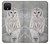 S1566 Snowy Owl White Owl Hülle Schutzhülle Taschen für Google Pixel 4