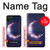 S3324 Crescent Moon Galaxy Hülle Schutzhülle Taschen für Google Pixel 4