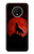 S2955 Wolf Howling Red Moon Hülle Schutzhülle Taschen für OnePlus 7T