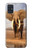 S0310 African Elephant Hülle Schutzhülle Taschen für Samsung Galaxy A51
