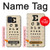 S2502 Eye Exam Chart Decorative Decoupage Poster Hülle Schutzhülle Taschen für Samsung Galaxy A51